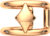 Моносерьга из розового золота, ZORKA 300286.14K.R