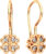 Серьги из розового золота, ZORKA 3101539.14K.R.ZZ