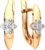 Серьги из розового золота, ZORKA 3101579.14K.R