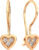 Серьги из розового золота, ZORKA 310386/A