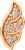 Моносерьга из розового золота, ZORKA 310489S.9K.R