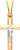 Крестик из розового золота, ZORKA 410029.14K.B.REL