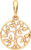 Подвеска из розового золота, ZORKA 430144.14K.R