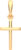 Крестик из розового золота, ZORKA 430180.14K.R.REL