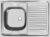 Кухонная мойка Ukinox STD800.600 5C 0LS (с сифоном)