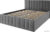 Кровать ДСВ Лана 1.4 с ПМ 140×200 (графит софт)