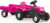 Педальная машинка Dolu Unicorn с прицепом 2508 (розовый)