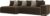 Угловой диван Лига диванов Кельн 105082 (левый, коричневый/бежевый)