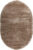 Коврик, Radjab Carpet Паффи Шагги Овал P001A / 6349RK