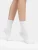 Женские высокие носки без бортика в белом цвете