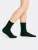 Высокие женские шерстяные носки нефритового цвета