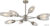 Люстра средней высоты Escada Desire 10165/8PL E14*60W Nickel