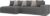 Угловой диван Лига диванов Кельн 105087 (левый, серый/бежевый)