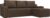 Угловой диван Mebelico Элида угловой 108685 (правый, рогожка, коричневый)