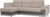 Угловой диван Лига диванов Нэстор прайм 103109 (левый, рогожка, бежевый/серый)