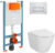 Унитаз подвесной с инсталляцией, VitrA 9878B003-7200