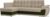 Угловой диван Лига диванов Нэстор прайм 103102 (левый, микровельвет, бежевый/зеленый)