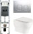 Унитаз подвесной с инсталляцией, WeltWasser Amberg 350 ST+ Erlenbach 004 GL-WT+ Amberg RD-CR