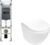 Унитаз подвесной с инсталляцией, WeltWasser Amberg 350 ST + Merzbach 043 MT-WT + Amberg RD-MT CR