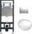 Унитаз подвесной с инсталляцией, WeltWasser Amberg 506 + Jeckenbach 004 GL-WT + Amberg RD-CR