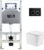 Унитаз подвесной с инсталляцией, WeltWasser Amberg 506 ST + Nesenbach 004 GL-WT + Amberg RD-BL