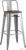 Стул Stool Group Tolix со спинкой YD-H765E-W YG-15 (серебристый матовый/темное дерево)
