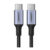 Кабель UGREEN Type-C-Type-C 5A PD 100W в оплетке 1,5m (черный)