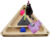 Комплекс для кошек, Glory Life Треугольник с шариками c игрушкой на пружине / 147268