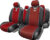 Комплект чехлов для сидений, Autoprofi Carbon CRB-802 RD