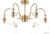 Люстра средней высоты Escada Gloss 1141/6PL E14*60W Antigue copper/Clear