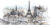 Фотообои листовые, Citydecor Акварельный Париж