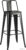 Стул Stool Group Tolix Wood со спинкой YD-H765E-W LG-01 (черный глянцевый/темное дерево)