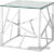 Журнальный столик Stool Group Арт Деко 55×55 EET-015 (прозрачное стекло/сталь серебристый)