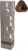 Крем-краска для волос, Estel De Luxe Silver 7/71 Русый коричнево-пепельный