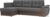 Угловой диван Лига диванов Нэстор прайм 103113 (левый, рогожка, серый/коричневый)