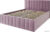 Кровать ДСВ Лана 1.4 с ПМ 140×200 (пудра)