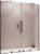 Душевая дверь, Radaway Furo DWD 150 Black / 10108413-54-01 + 10111367-01-01