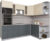Кухонный гарнитур, Интерлиния Мила Gloss 1.68×2.4 правая