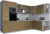 Кухонный гарнитур, Интерлиния Мила Gloss 1.88×3.2 правая