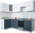 Готовая кухня, Интерлиния Мила Gloss 50-12×25