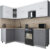 Кухонный гарнитур, Интерлиния Мила Gloss 50-12×25