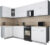 Кухонный гарнитур, Интерлиния Мила Gloss 50-12×29
