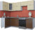 Готовая кухня, Интерлиния Мила Gloss 60-12×25