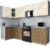 Кухонный гарнитур, Интерлиния Мила Gloss 60-12×28
