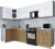 Кухонный гарнитур, Интерлиния Мила Gloss 60-12×29