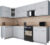 Кухонный гарнитур, Интерлиния Мила Gloss 60-12×29