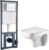 Унитаз подвесной с инсталляцией, WeltWasser Kehlbach 004 GL-WT + Marberg 410 SE