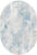 Коврик, Safyun Liparis LP309-CREAM-BLUE-OVAL