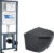 Унитаз подвесной с инсталляцией, WeltWasser Marberg 410 + Merzbach 043 MT-BL + Mar 410 RD-CR