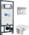 Унитаз подвесной с инсталляцией, WeltWasser Marberg 507 + Kehlbach 004 GL-WT + Mar 507 SE